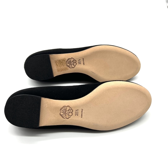 Alexander McQueen Classic Skull Suede Leather Flats Ballerinas Shoes